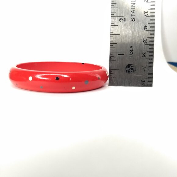 Painted Wood Stacking Bangle Bracelet Lot Purple Red 80s 90s Retro Kidcore Fun - Picture 15 of 15
